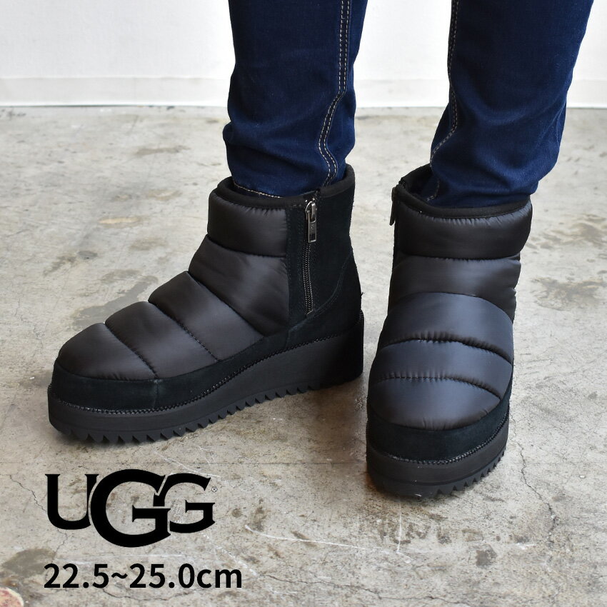 UGG アグ リッジミニ スノーブーツ 防水 防寒 保温 雪 雨 長靴 厚底 ジップ あったか ムートンブーツ レディース RIDGE MINI 1103840 天然ウール ショート丈 おしゃれのサムネイル