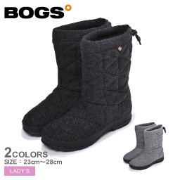 ボグス スノーブーツ レディース 【店内全品★P5倍！】ボグス スノーデイ ミッド ウール BOGS スノーブーツ レディース SNOWDAY MID WOOL 78717 001 013 防水 防滑 防寒 キルティング フリース 滑らない ふわふわ あったか 冬 雪 雨 長靴 おしゃれ ミドル丈 スノーシューズ