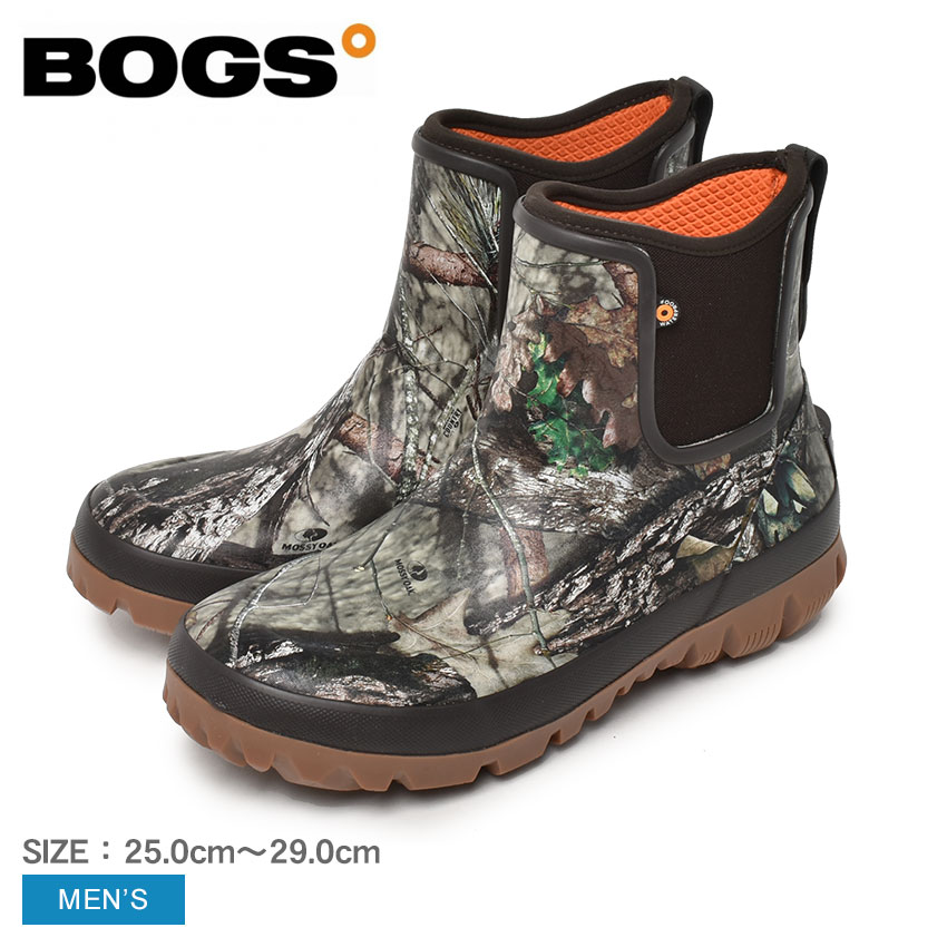 【店内全品★P5倍！】ボグス BOGS レインブーツ メンズ マルチカラー ARCATA CHELSEA CAMO 72927 シューズ 総柄 カモ柄 カモフラージュ 長靴 抗菌 防臭 防寒 カジュアル アウトドア シンプル 靴 ウォータープルーフ ショートブーツ スノーブーツ 防水 雨 雪 雪靴