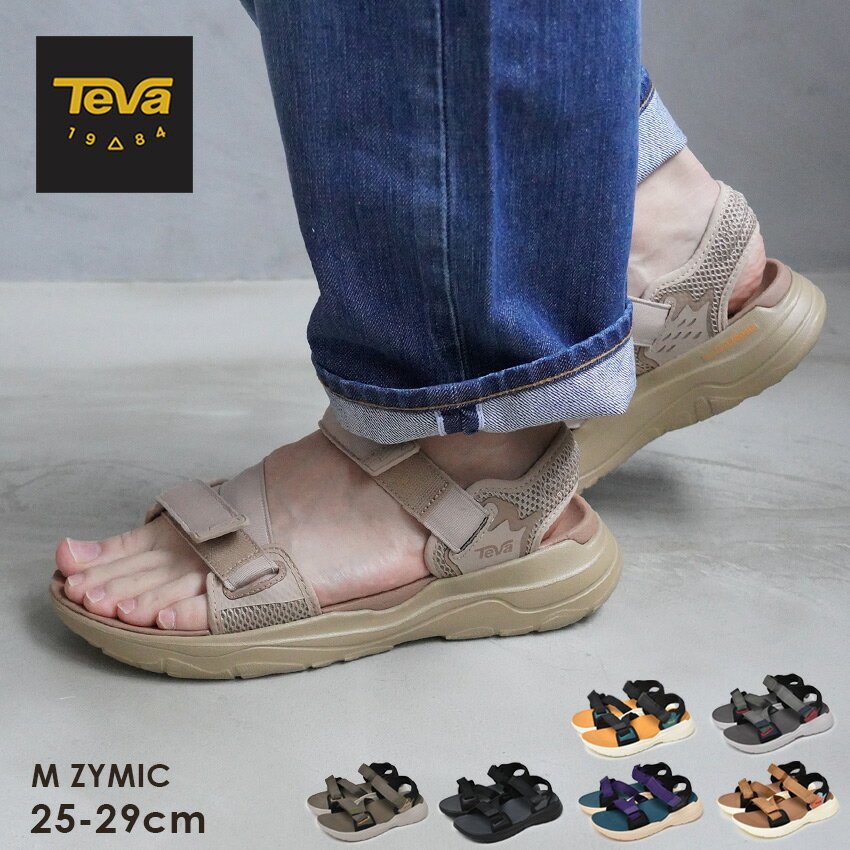 TEVA テバ M ザイミック サンダル メンズ カーキ ブラック 黒 M ZYMIC 1124049 テヴァ アウトド