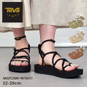 ＼師走theクリアランスSALE★／テバ ミッドフォーム インフィニティー TEVA サンダル レディース ブラック 黒 カーキ ベージュ MIDFORM INFINITY 1127890 スポサン アウトドア ストラップサンダル 紐 コード ビーチサンダル キャンプ カジュアル 海 川 軽量 ビーサン