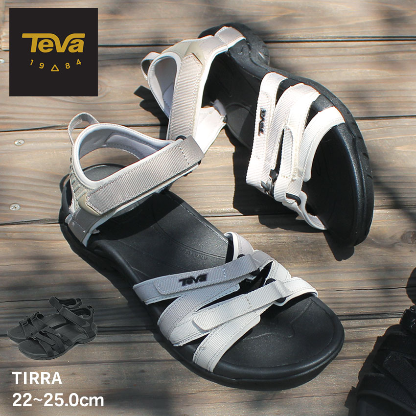 ＼大決算セール開催中★／テバ TIRRA TEVA サンダル レディース ベージュ ブラック 4266 テヴァ アウトドア ストラップサンダル スポーツサンダル スポサン ビーチサンダル 軽量 バックストラップ 海 川 レジャー タウンユース|slz|のサムネイル