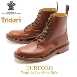 トリッカーズ ブーツ（レディース） 【店内全品★P5倍！】トリッカーズ バーフォード TRICKER’S ブーツ メンズ レディース ブラウン BURFORD カントリー レザーブーツ 革靴 ワークブーツ 本革 レザー カジュアル おしゃれ クラシック