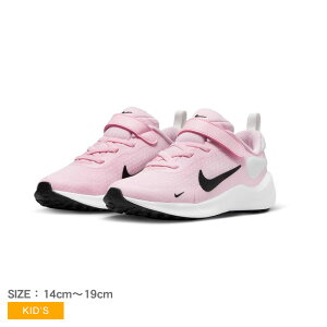 ＼早春SALE開催中★／ナイキ レボリューション 7 NIKE スニーカー キッズ ジュニア 子供 ブラック 黒 ピンク REVOLUTION7 PSV FB7690 男の子 女の子 子ども シューズ 靴 かわいい ブランド カジュアル スポーツ スポーティ アウトドア ロゴ おしゃれ 通学 運動