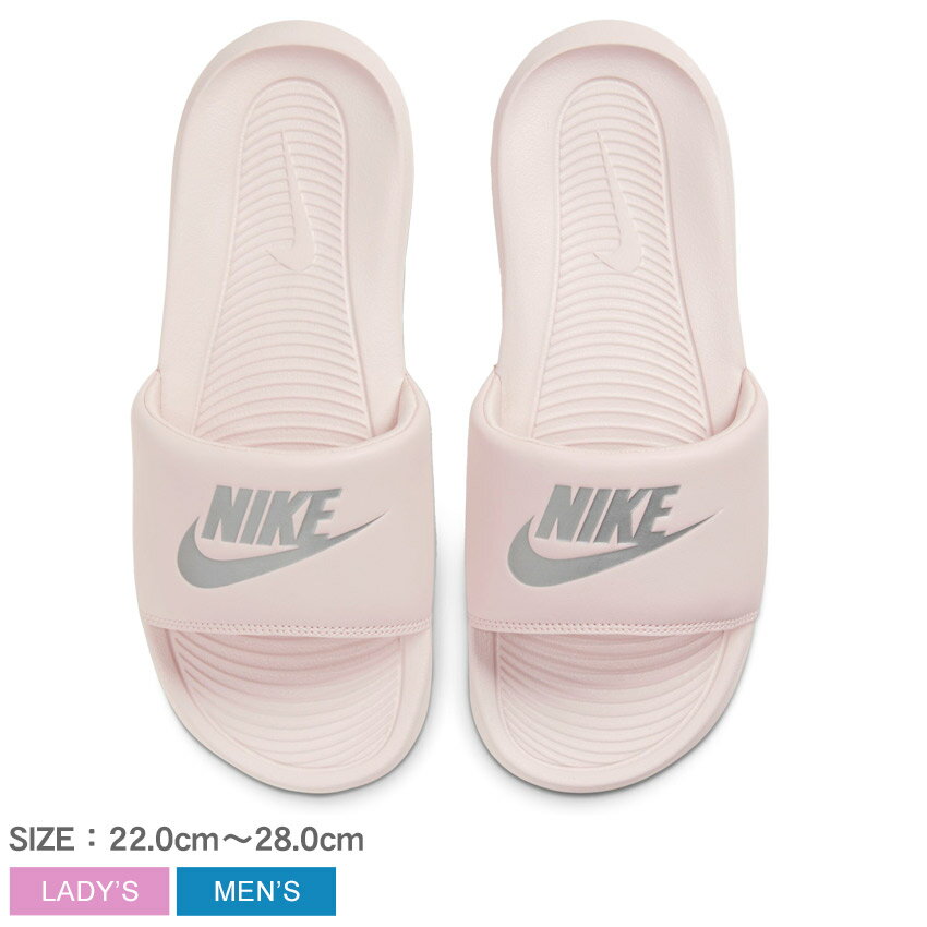 【店内全品★P2倍！】ナイキ W ビクトリー ONE スライド NIKE サンダル メンズ レディース ピンク シルバー W VICTORI ONE SLIDE CN9677 シューズ シャワーサンダル シャワサン ブランド スポーツサンダル スポサン コンフォート シンプル スポーツ スポーティ