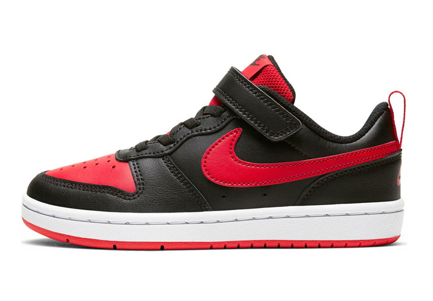 ナイキ コート バーロウ LOW 2 PSV NIKE スニーカー キッズ ジュニア 子供 ブラック 黒 レッド 赤 COURT BOROUGH LOW 2 PSV BQ5451 男の子 女の子 子ども シューズ 靴 スポーツ シンプル ブランド カジュアル スポーティ レジャー おしゃれ|sn-ktu sale|