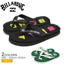 【店内全品★P5倍！】ビラボン ヌードルワイヤー BILLABONG サンダル キッズ ジュニア 子供 ブラック 黒 グリーン NOODLE WIRE BD015910 男の子 女の子 子ども ビーサン ビーチサンダル トングサンダル ストリート サーフ ビーチ ロゴ カジュアル シンプル