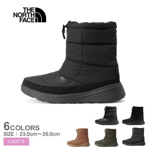 ザ ノース フェイス ヌプシ ブーティ ウォータープルーフ VIII THE NORTH FACE ブーツ レディース ブラック 黒 ブラウン カーキ W NUPTSE BOOTIE WP VIII NFW52272 靴 シューズ アウトドア ウィンターブーティ ハイキング シンプル