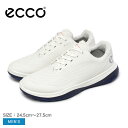エコー GOLF LT1 ECCO ゴルフシューズ メンズ ホワイト 白 132264 靴 シューズ ゴルフ スパイクレス 本革 レザー 防水 GORE-TEX...