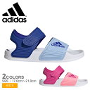 【店内全品★P5倍！】アディダス アディレッタサンダル ADIDAS サンダル キッズ ジュニア 子供 ブルー 青 ピンク FW61…