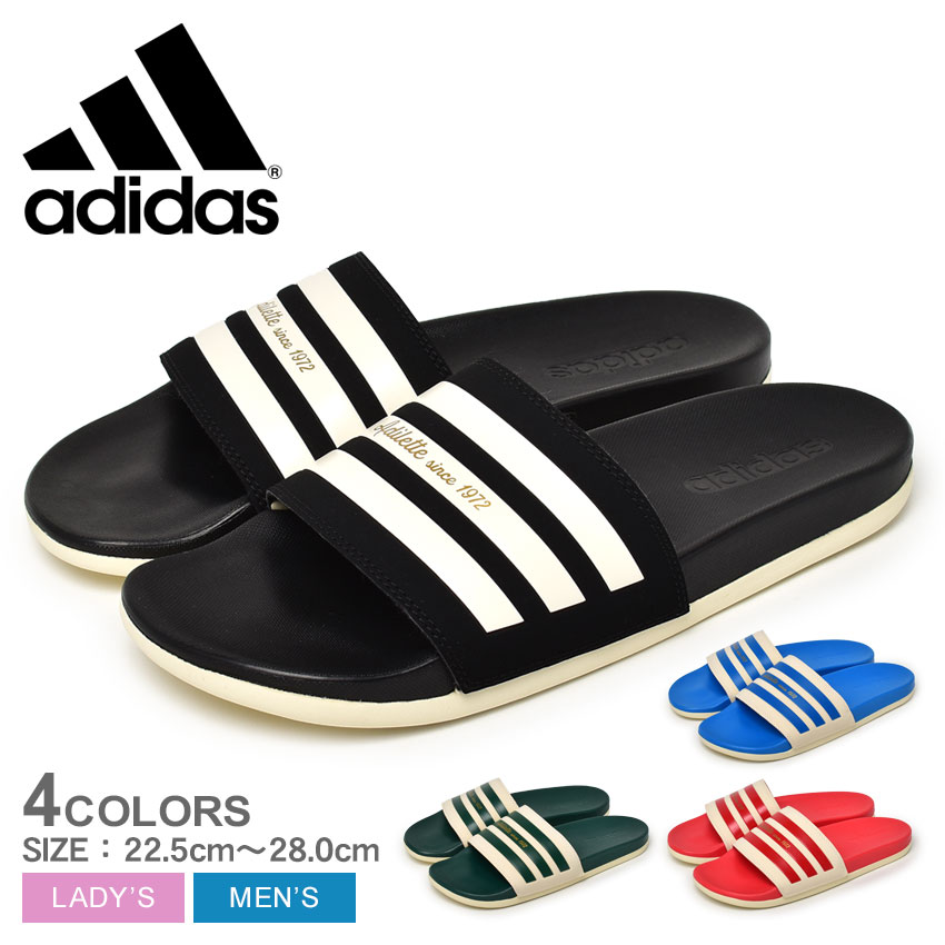 【店内全品★P5倍！】アディダス ADILETTE COMFORT U ADIDAS サンダル メンズ レディース ブラック 黒 ホワイト 白 LPF57 ユニセックス シューズ スライドサンダル スポーツサンダル シャワーサンダル ブランド シンプル スポーティ クラシック スポサン