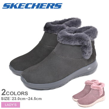 【150円引きCP★アフターSALE】SKECHERS スケッチャーズ ブーツ オン ザ ゴー ジョイ バンドルアップ ON-THE-GO JOY-BUNDLE UP 15501 レディース シューズ スポーティ スポーツ カジュアル レザー ブランド ピンク 靴 防寒 冬 天然皮革