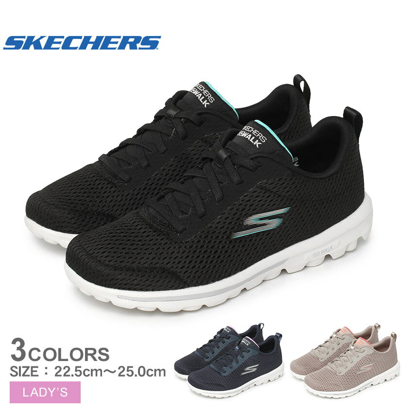 スケッチャーズ GO WALK TRAVEL-FUN JOURNEY SKECHERS スニーカー レディース ブラック 黒 ネイビー 124985 靴 シュ…