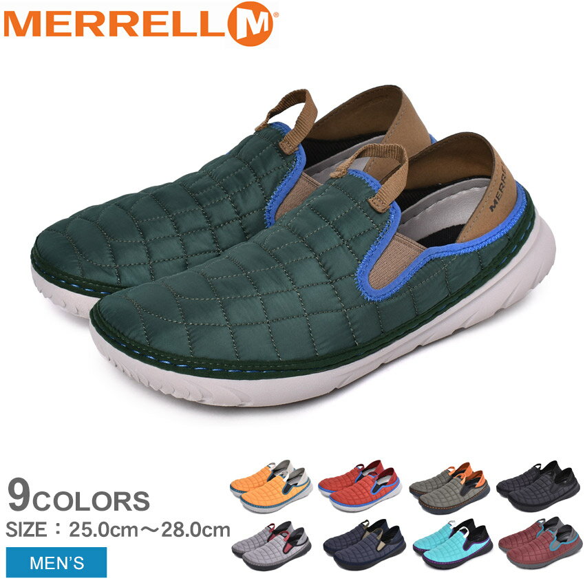 【500円引きCP★アフターSALE】MERRELL メレル スリッポン ハットモック HUT MOC メンズ 靴 シューズ スニーカー モックシューズ モック ブランド カジュアル リラックス アウトドア レジャー キャンプ ブラック 軽量 お出かけ おしゃれ 黒 らくちん