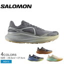 【6/5限定★最大300%ポイントバック】サロモン GLIDE MAX TR SALOMON ランニングシューズ メンズ ブラック 黒 グレー L4704530...