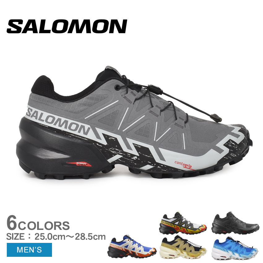 ＼クリアランスSALE開催中★／サロモン SPEEDCROSS 6 SALOMON スニーカー メンズ ブラック 黒 ホワイト 白 L41737800 L41737900 L47115900 L47301500 L47301700 L41738000 靴 シューズ トレイル ランニング アウトドア ハイキング ウォーキング トレーニング 運動 部活