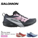 【スーパーSALE★開催中!】サロモン SENSE RIDE 5 SALOMON トレイルランニングシューズ レディース ブラック 黒 ピンク L4714700...
