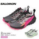【マラソンセール★開催中】サロモン SENSE RIDE 5 W SALOMON トレイルランニングシューズ レディース ブラック 黒 グリーン 緑 L4731...