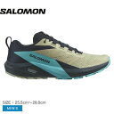 【6/5限定★最大300%ポイントバック】サロモン SENSE RIDE 5 SALOMON トレイルランニングシューズ メンズ ベージュ ブルー 青 L474...