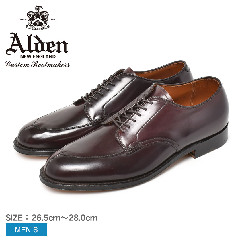 【店内全品★P5倍！】オールデン STRINGATA CORDOVAN ALDEN シューズ メンズ ワインレッド D6616 定番 コードバン トラディショナル ビジネス フォーマル カジュアル キレカジ セレカジ おしゃれ 収納袋 革靴 紳士靴 高級