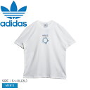 アディダス オリジナルス 半袖Tシャツ ADIDAS ORIGINALS アドベンチャー ネイチャー アウェイクニング メイド ウィズ ネイチャー Tシャツ メンズ ホワイト 白 ブルー 青 ADVENTURE NATURE AWAKENING MADE WITH NATURE TEE IC2289 半袖