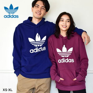 アディダス オリジナルス パーカー ADIDAS ORIGINALS アディカラー クラシックス トレフォイル スウェット フーディ メンズ レディース レッド ブルー TREFOIL HOODY フード プルオーバー ロゴ ストリート|slz shn|