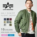 アルファインダストリーズ ジャケット メンズ 【店内全品★P2倍！】ALPHA INDUSTRIES アルファ インダストリーズ ジャケットMA-1 スリムフィット フライトジャケット MA-1 SLIM FIT FLIGHT JACKETMJM44530C1 アウター ウェア メンズ レディース