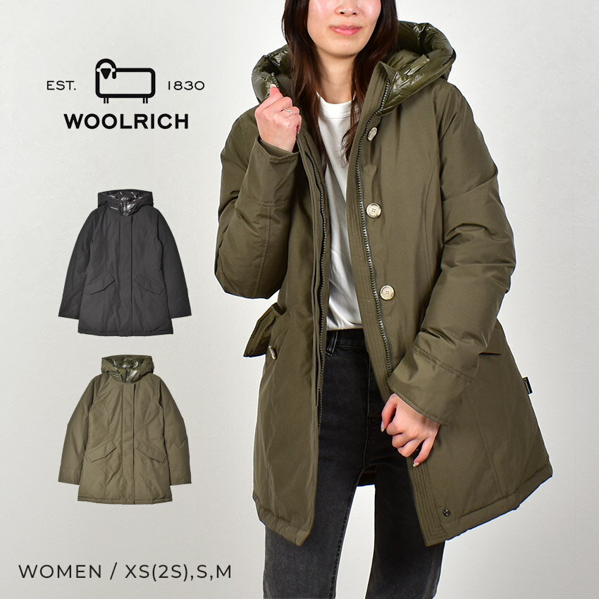 【店内全品★P5倍！】ウールリッチ ダウンコート WOOLRICH アークティックパーカ レディース ブラック 黒 カーキ ARCTIC PARKA WWOU0580 アウター 上着 ジャケット ダウン ダウンジャケット はっ水 撥水 防寒 長袖 保温 ブランド シンプル アウトドア