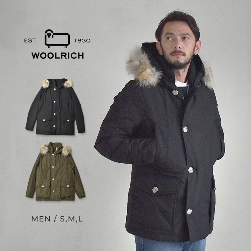 ウールリッチ ダウンコート WOOLRICH アークティック デタッチャブル ファー アノラック メンズ ブラック 黒 グリーン 緑 ARCTIC DETACHABLE FUR ANORAK WOOU0484 アウター 上着 ジャケット ダウン フード 防風 防寒 長袖 保温 ブランドのサムネイル