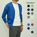 ジョンスメドレー カーディガン JOHN SMEDLEY WHITCHURCH メンズ ブラック 黒 ホワイト 白 トップス ウェア ニット 長袖 羽織り アウター Vネック スタンダードフィット 無地 フォーマル エレガント きれいめ カジュアル シンプル ブランド
