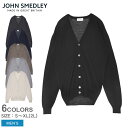 ジョンスメドレー カーディガン JOHN SMEDLEY BURLEY メンズ ブラック 黒 ネイビー 紺 ウェア ウエア トップス 長袖 上着 羽織り Vネッ...