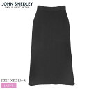 ジョンスメドレー スカート JOHN SMEDLEY NUALA レディース ブラック 黒 ウェア ボトムス ロングスカート スリット ロング丈 カジュアル シ...