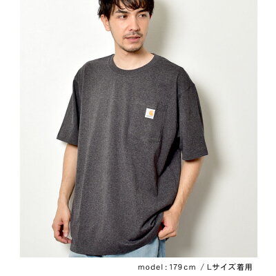 カーハート 半袖Tシャツ CARHARTT ワークウェア ポケット ショートスリーブ メンズ レディース ブラック 黒 ホワイト 白 WORK WEAR POCKET S/S RN14806−K87 ウエア ウェア Tシャツ シャツ トップス カットソー ブランド シンプル - Image 3