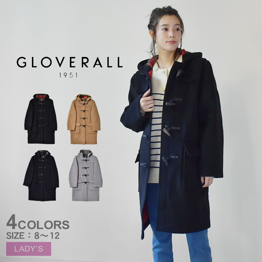 【店内全品★P5倍！】グローバーオール ダッフルコート GLOVERALL CT オリジナル ダッフル コート レディース ブラック 黒 ベージュ CT ORIGINL DUFFLE COAT LC3120 コート アウター 長袖 上着 羽織 ロング丈 フード フード付き クラシカル トラッド