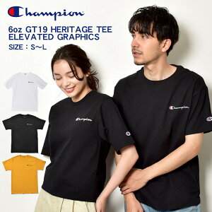 【夏物売り尽くしSALE中！】【メール便可】 CHAMPION チャンピオン 半袖Tシャツ 6oz GT19 ヘリテージ Tシャツ エレベイテッド グラフィックス 6oz GT19 HERITAGE TEE ELEVATED GRAPHICS Y06819 メンズ ロゴ トップス ウェア シンプル カジュアル