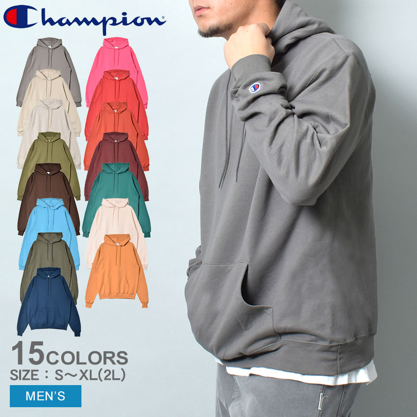 チャンピオン フーディ CHAMPION 9oz.DBL ドライ エコフリース プルオーバー メンズ グリーン 緑 ブルー 青 DRY ECO FLEECE PULLOVER HOODED S700 トレーナー フード 長袖 トップス カジュアル ストリート ポケット 秋 冬 春 服 ブランド