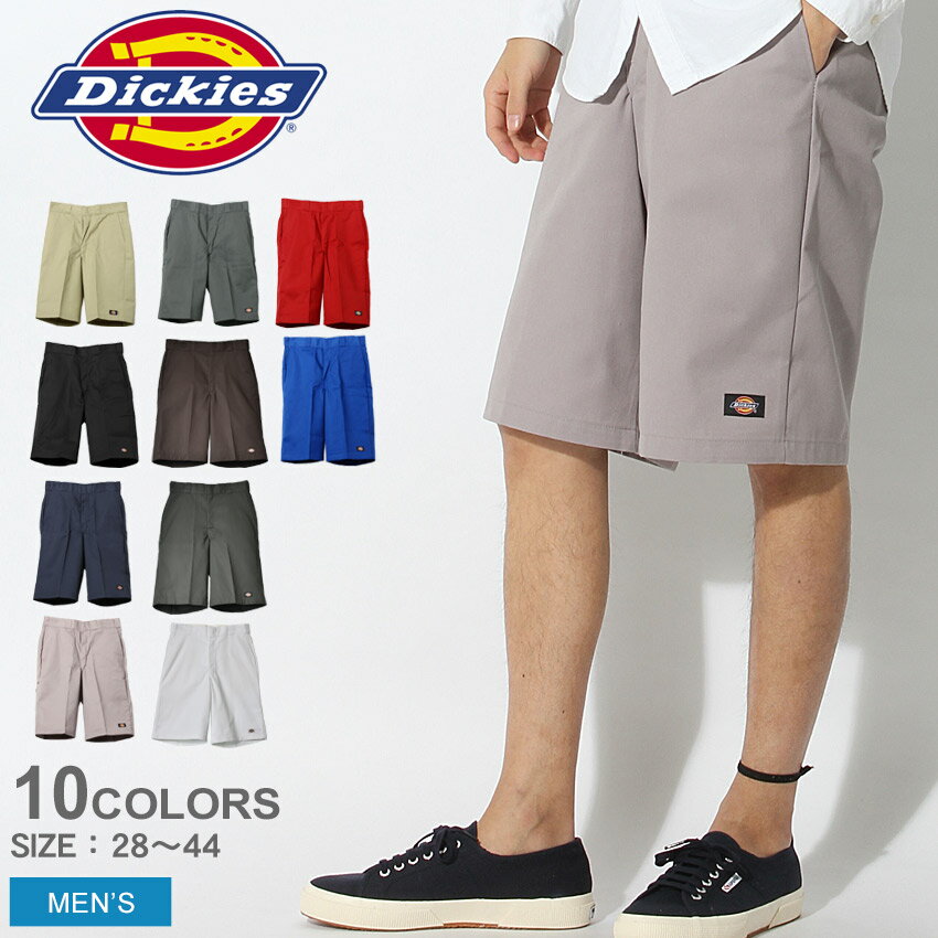 ディッキーズ ハーフパンツ DICKIES マルチポケットワークショーツ メンズ 黒 ベージュ ネイビー 42-283 42283 ブランド 短パン ショートパンツ 半ズボン ボトムス 夏 パンツ カジュアル ストリート シンプル 無地 アメカジ