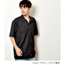 【店内全品★P5倍！】ディッキーズ 半袖シャツ DICKIES SHORT SLEEVE WORK SHIRT メンズ ショートスリーブ ワークシャツ 1574 ストリート アメカジ シンプル カジュアル おしゃれ 半袖 トップス ウエア ブラック 黒 ブラウン グレー