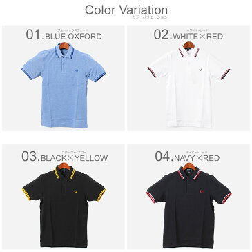 【メール便可】 FRED PERRY フレッドペリー ポロシャツ スリムフィット ツインティップ シャツ SLIM FIT TWIN TIPPED SHIRT M3600 メンズ POLO SHIRT 半袖 ワンポイント 鹿の子 月桂樹 クールビズ クラシック シンプル ライン ダウンボタン トップス ウェア 黒 白 [syobun]