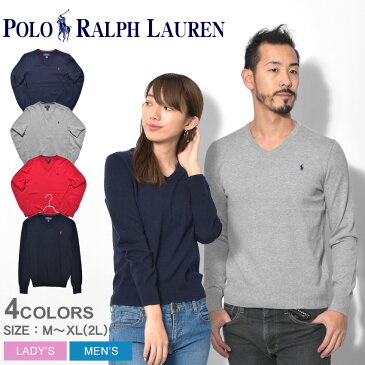 送料無料 POLO RALPH LAUREN ポロ ラルフローレン セーターワンポイント Vネックセーター323-702188 001 002 003 メンズ レディース