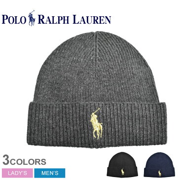 【メール便可】POLO RALPH LAUREN ポロ ラルフローレン ニット帽 ビッグポニー ニットキャップ PC0470 メンズ レディース 帽子 シンプル カジュアル ビッグポニー ギフト プレゼント シンプル 刺繍 防寒 贈り物 小物 黒 紺