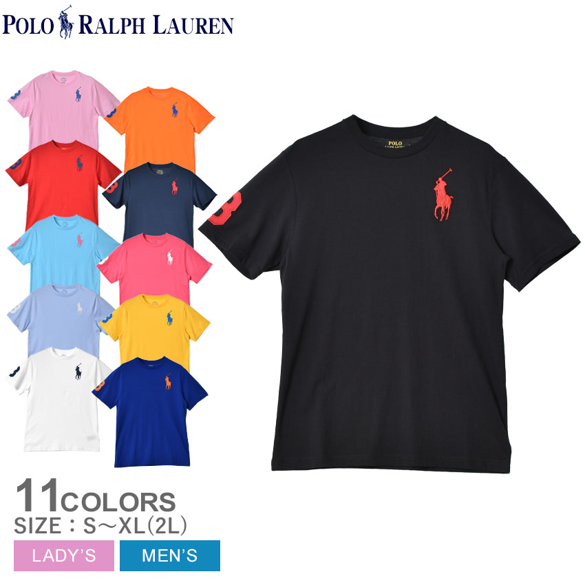 ポロ ラルフローレン トップス レディース 【ゆうパケット配送】 ポロ ラルフローレン 半袖Tシャツ POLO RALPH LAUREN ビッグポニー 半袖Tシャツ メンズ レディース ブラック 黒 ピンク オレンジ ホワイト 白 レッド 赤 ネイビー 紺 ブルー イエロー ブルー 青 323 832907 ボーイズ BOYS トップス 人気