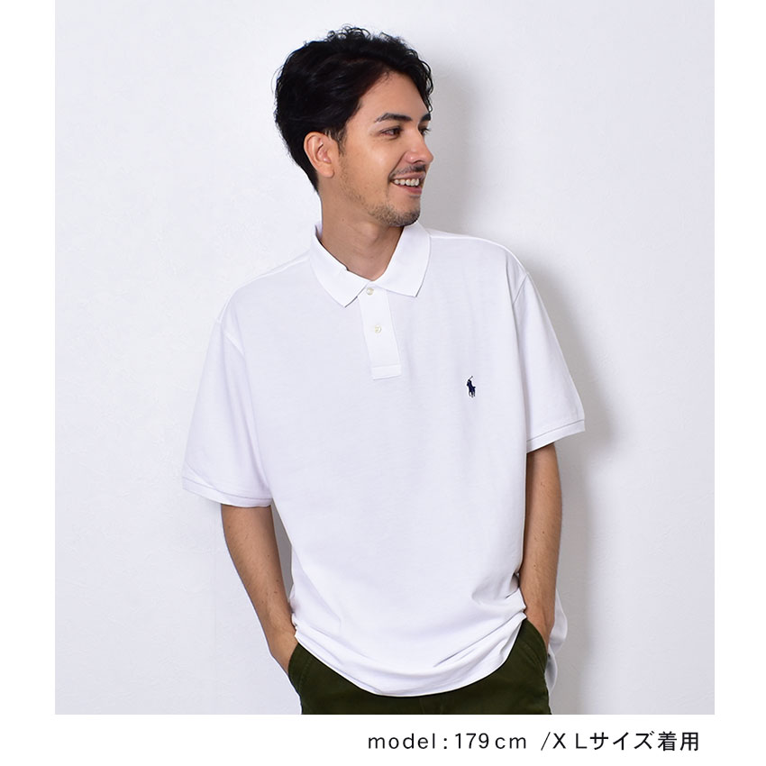 【店内全品★P2倍！】ポロ ラルフローレン ポロシャツ POLO RALPH LAUREN 半袖ポロシャツ メンズ レディース ユニセックス ホワイト 白 ブラック 黒 グレー ネイビー ブルー グリーン ピンク 710707434 710574020 ブランド トップス 父の日 プレゼント ギフト|slz| 2