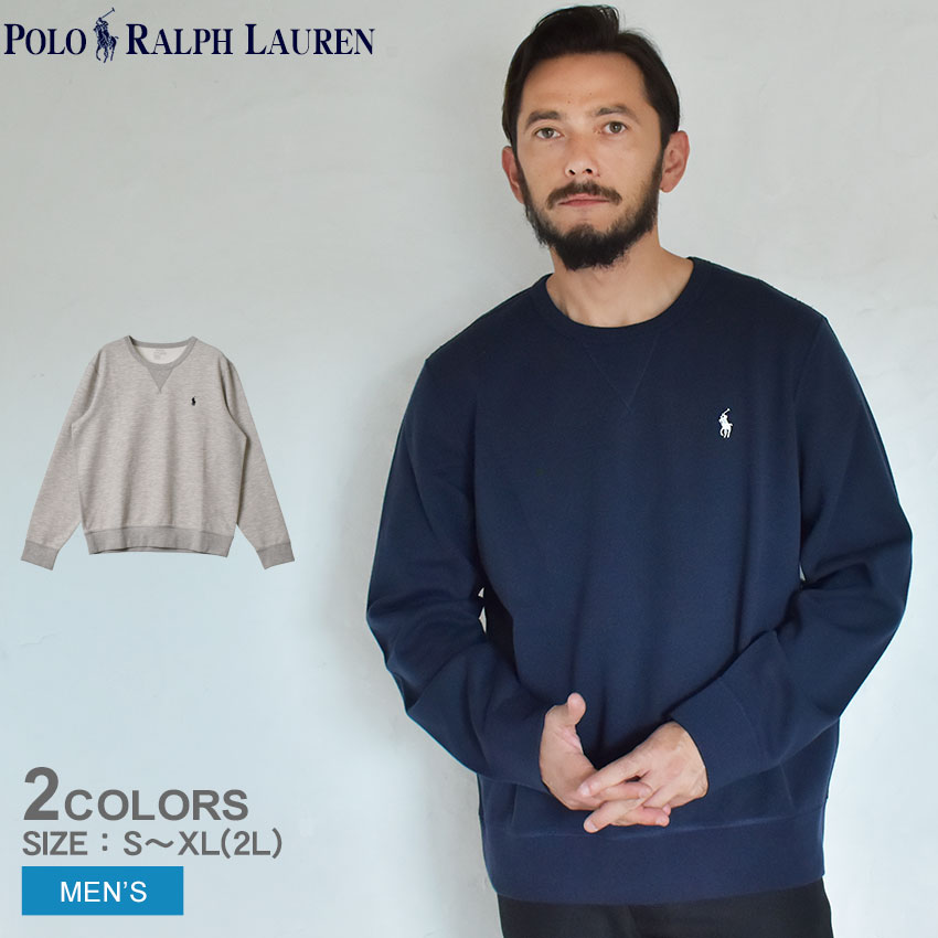 ラルフローレン ポロ ラルフローレン スウェット POLO RALPH LAUREN ワンポイント セーターシャツ メンズ ネイビー 紺 グレー 710675313 トップス 長袖 刺繍 ワンポイント クルーネック ブランド カジュアル シンプル 人気 おしゃれ 定番 ベーシック