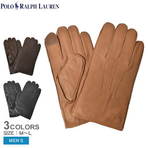 ŹʡP2ܡۡڤ椦ѥå ݥ ե  POLO RALPH LAUREN  ڥ ʥå   ֥å  ֥饦  WATER REPELLENT NAPPA GLOVE PG0100  ե꡼ ʪ ̶ ̳ ץ