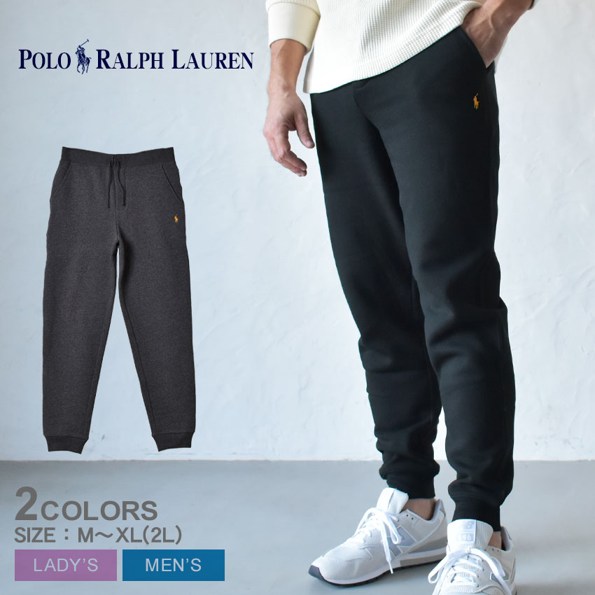 【店内全品★P5倍！】ポロ ラルフローレン ロングパンツ POLO RALPH LAUREN FLC ニット アスレチックパンツ メンズ レディース ブラック 黒 グレー FLC KNIT ATHLETIC PANT 323883089 ボトムス ズボン 裏起毛 スウェット スエット ブランド ロゴ 刺繍