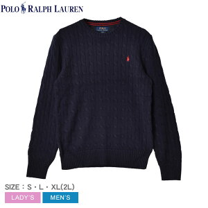 ＼緊急追加！3/9まで／【店内全品★P5倍!!】ポロ ラルフローレン セーター POLO RALPH LAUREN ワンポイント ロングスリーブニット メンズ レディース ネイビー 紺 323 702674 トップス 長袖 刺繍 ワンポイント クルーネック ブランド カジュアル シンプル 人気 おしゃれ 定番