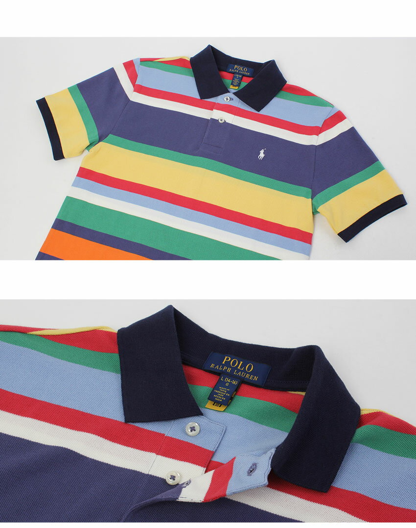 ポロ ラルフ ローレン ポロシャツ POLO RALPH LAUREN コットンメッシュ マルチスト...