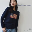 ポロ ラルフローレン ニット POLO RALPH LAUREN フラッグ コットン クルーネック セーター メンズ レディース ネイビー 紺 PLFLAG C...
