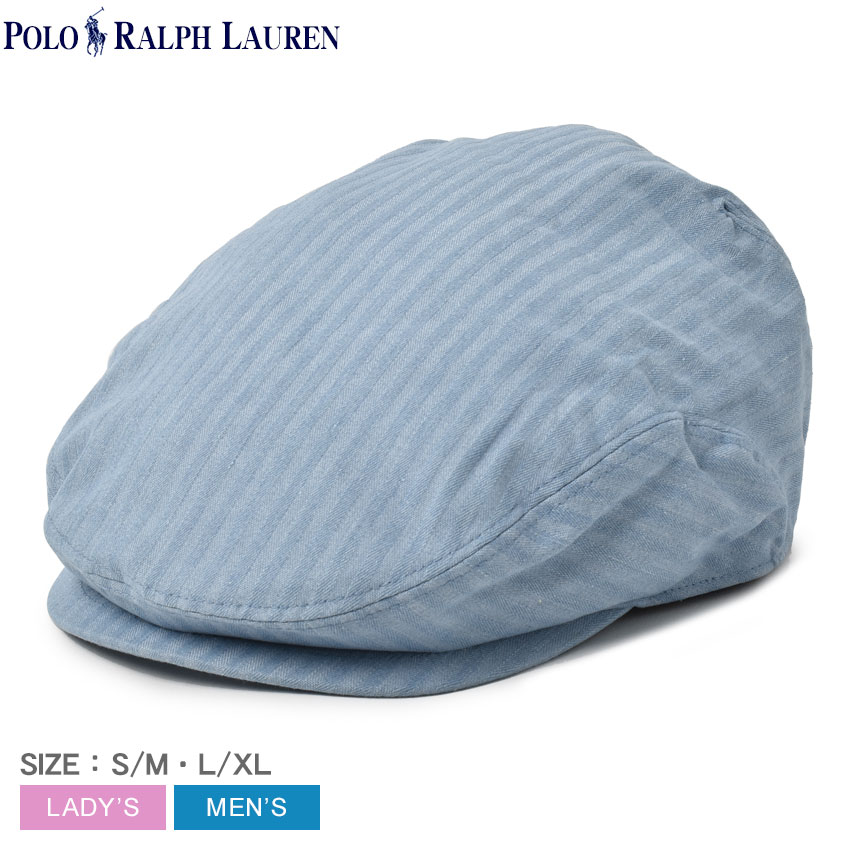 ポロ ラルフ ローレン 【店内全品★P5倍！】【ゆうパケット配送】 ポロ ラルフローレン 帽子 POLO RALPH LAUREN ワンポイント ドライバーキャップ メンズ レディース ブルー 青 PT0030 ハンチング ブランド ギフト 贈り物 プレゼント 小物 刺繍 ストライプ おしゃれ おでかけ カジュアル